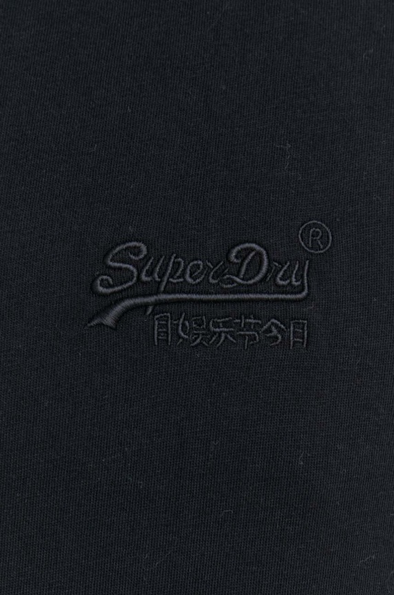 Superdry pamut póló M6010819A.02A fekete