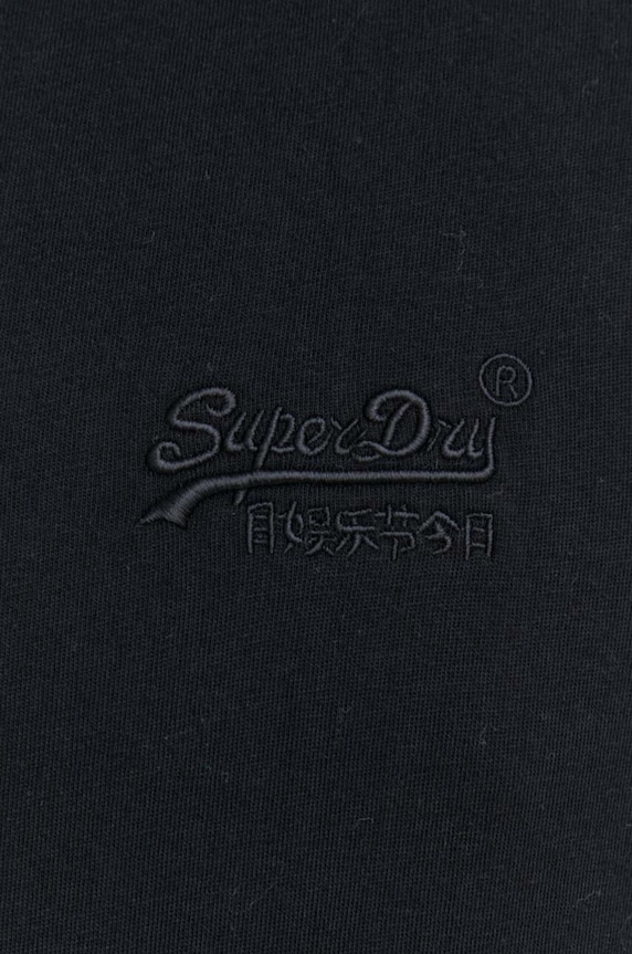 Superdry pamut póló M6010819A.02A fekete