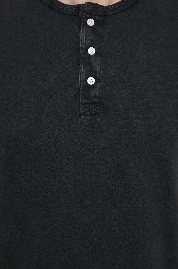 Superdry pamut póló M1011890A.02A fekete