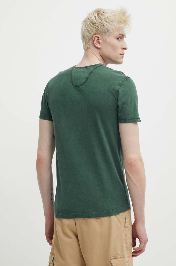 Oblečení Bavlněné tričko Superdry M1011890A.FPX zelená