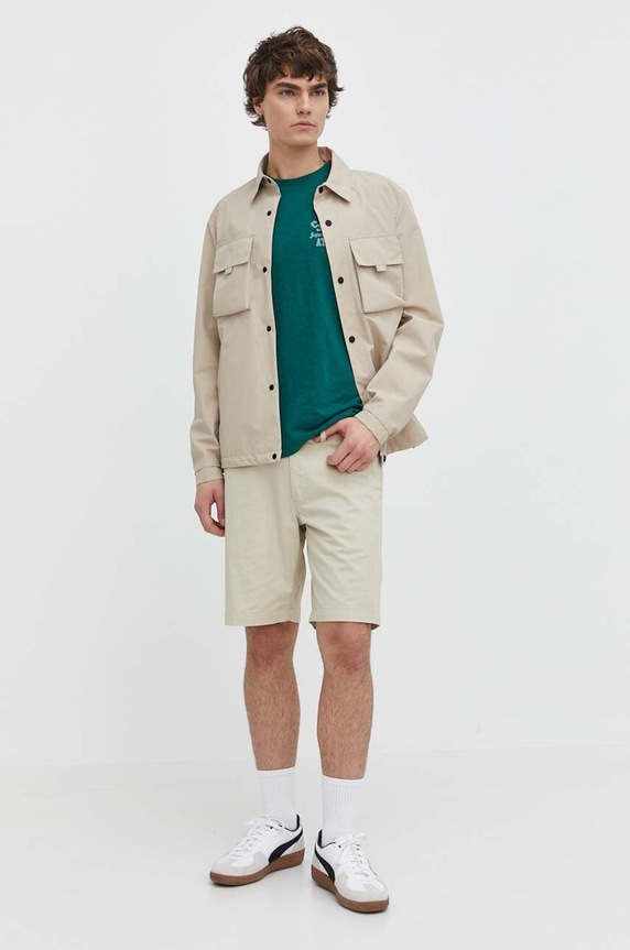 Superdry pamut póló M1011903A.2DL zöld SS24
