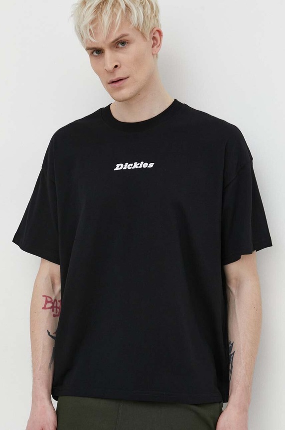 Dickies pamut póló ENTERPRISE TEE SS fekete DK0A4YRN