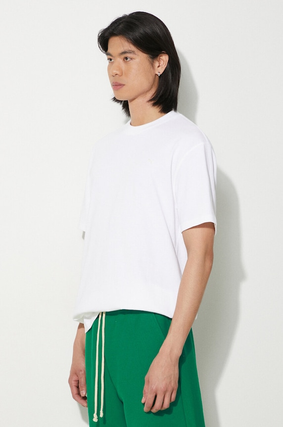 Хлопковая футболка Puma бежевый 624009