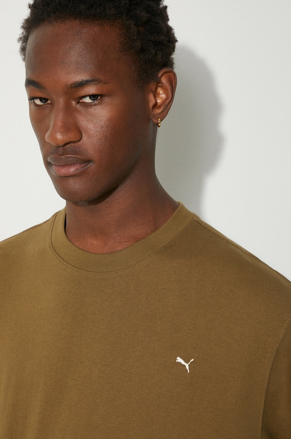 Puma t-shirt bawełniany MMQ 624009 zielony
