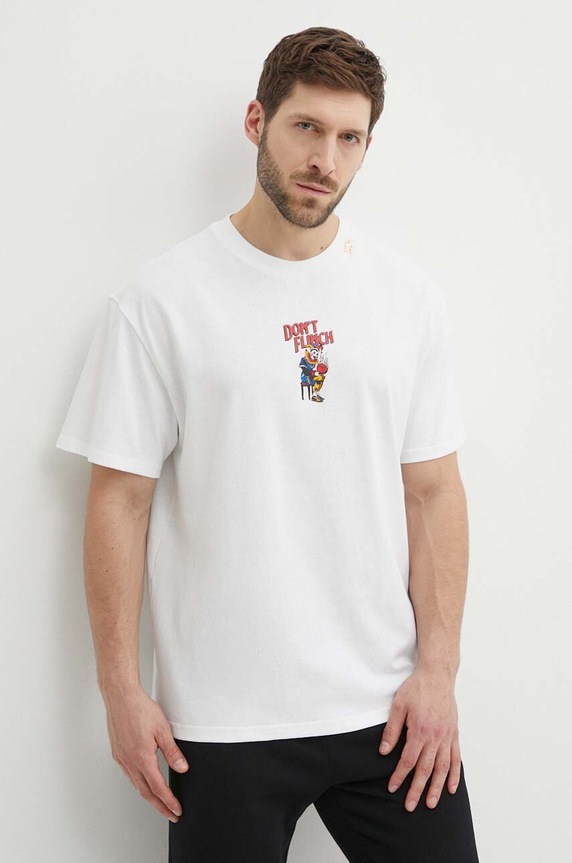 Pamučna majica Puma pamuk bež 624748