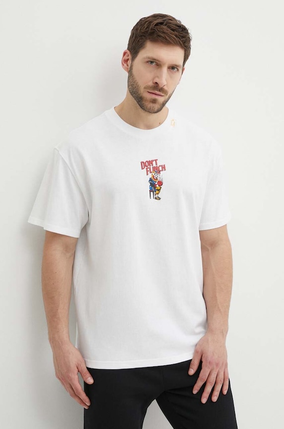 Pamučna majica Puma pamuk bež 624748