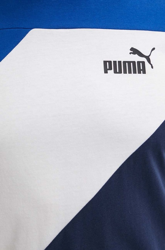 Bavlnené tričko Puma POWER 678929 tmavomodrá