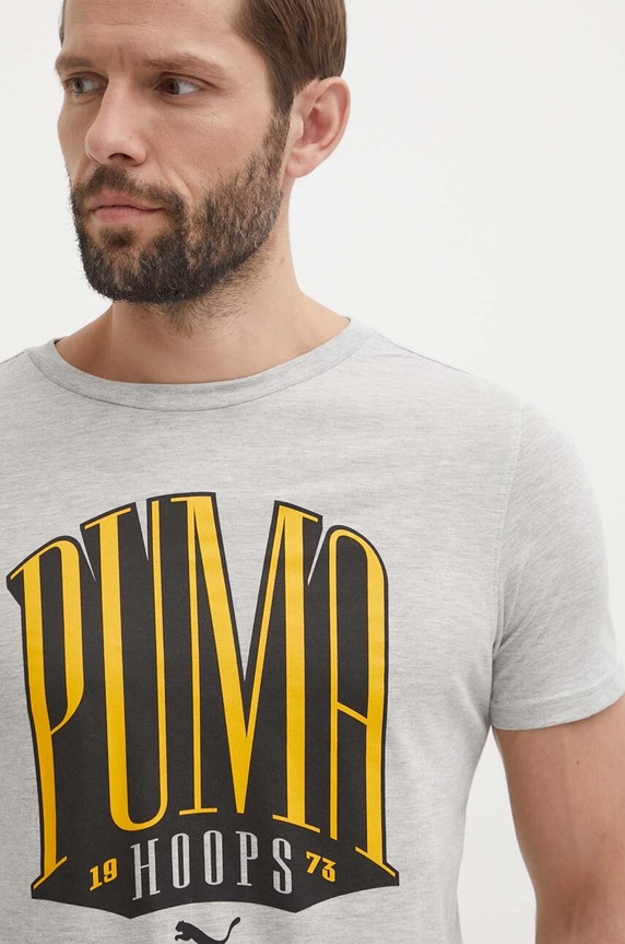 Tričko Puma potlač sivá 624819