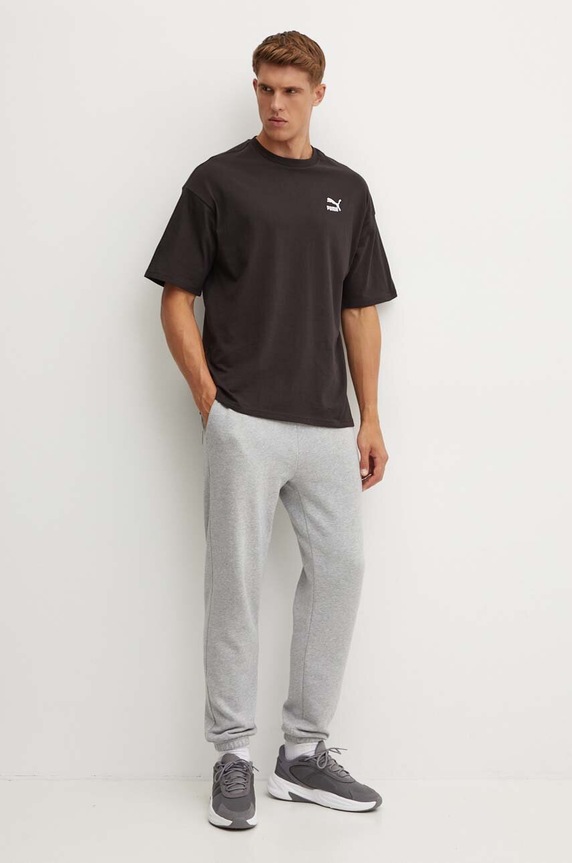Βαμβακερό μπλουζάκι Puma 679188 μαύρο SS24