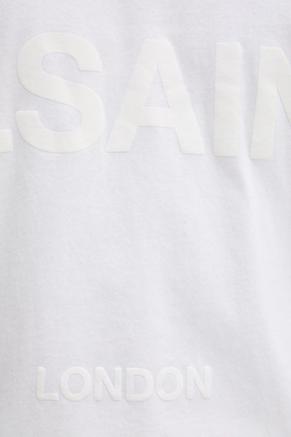 AllSaints T-shirt męski bawełniany BIGGY SS CREW MG512Z beżowy