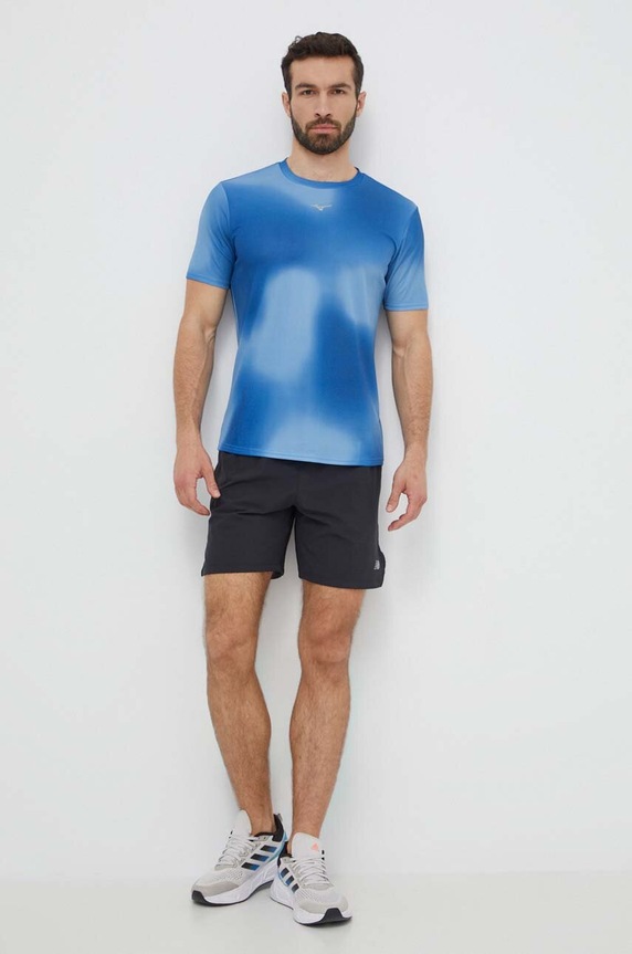 Mizuno t-shirt do biegania Core Graphic J2GAB010 niebieski SS24