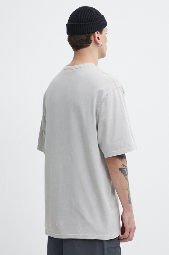 Oblečenie Bavlnené tričko A-COLD-WALL* Overdye Logo T-Shirt ACWMTS186 sivá
