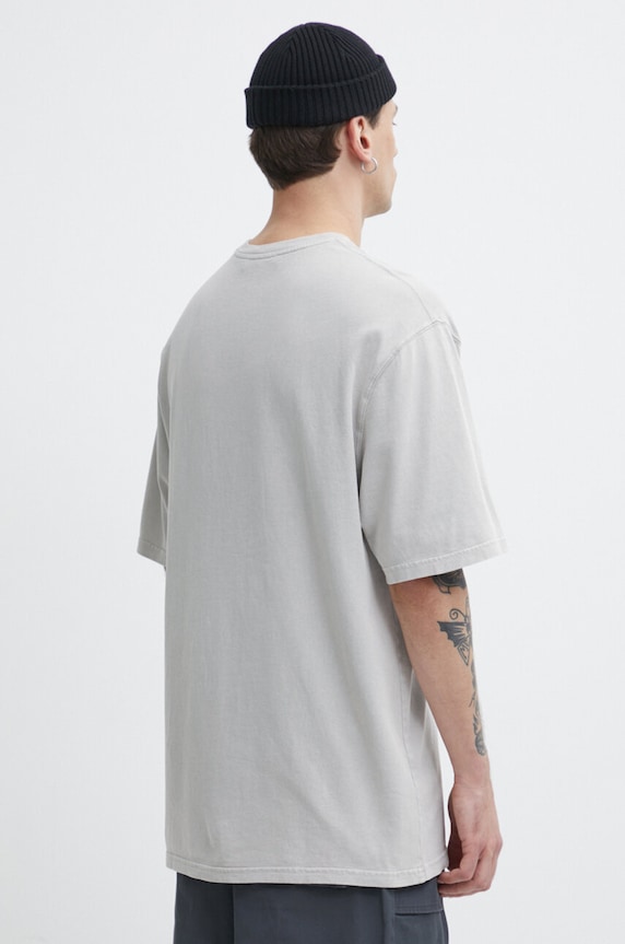 Oblečenie Bavlnené tričko A-COLD-WALL* Overdye Logo T-Shirt ACWMTS186 sivá