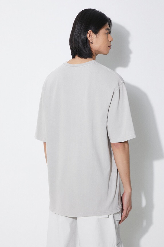 Abbigliamento A-COLD-WALL* t-shirt in cotone Overdye Logo T-Shirt ACWMTS186 grigio