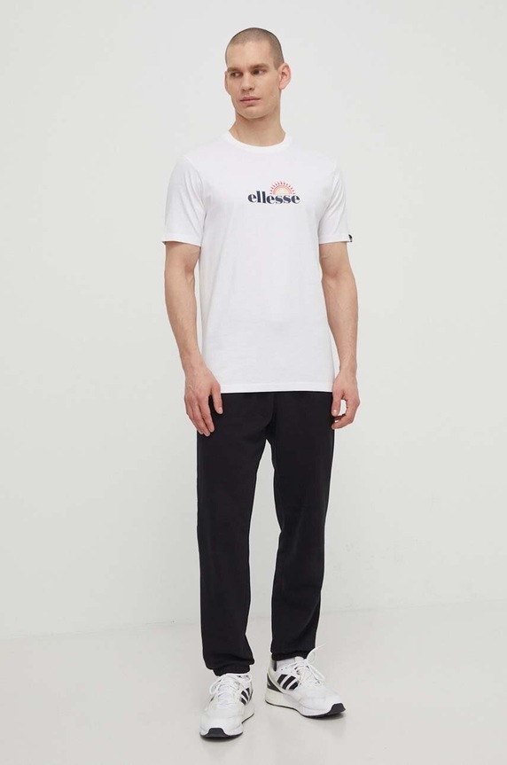 Bavlněné tričko Ellesse Trea T-Shirt SHV20126 bílá SS24