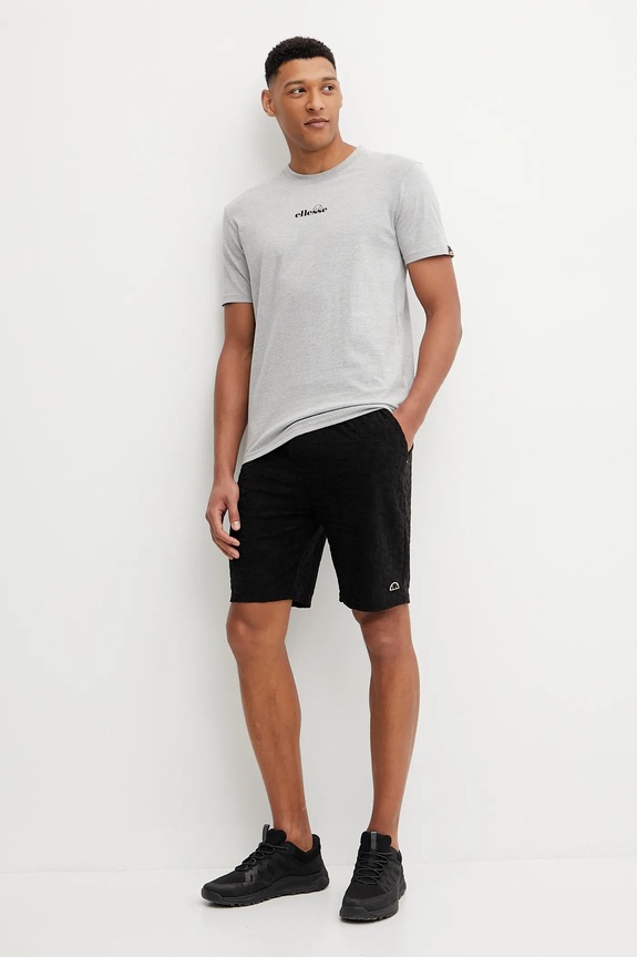 Ellesse t-shirt bawełniany Ollio Tee SHP16463 szary SS25