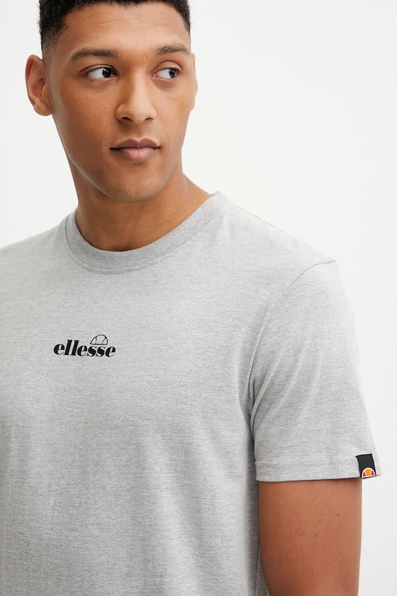 Ellesse t-shirt bawełniany Ollio Tee szary SHP16463