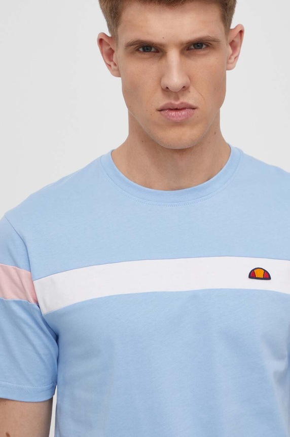 Ellesse t-shirt bawełniany Caserio T-Shirt niebieski SHR17433