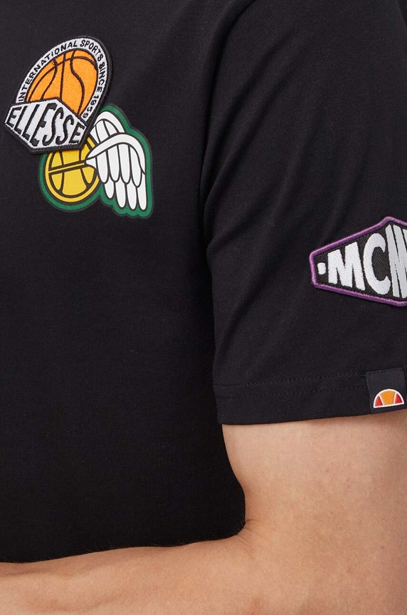 Ellesse pamut póló Boretto T-Shirt SHV20120 fekete