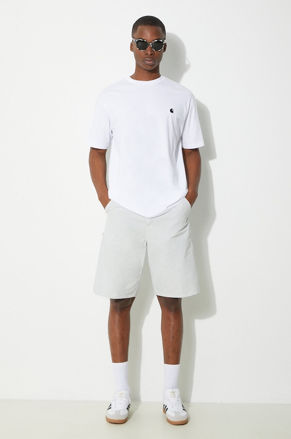Pamučna majica Carhartt WIP S/S Madison I033000.00AXX bijela AW24