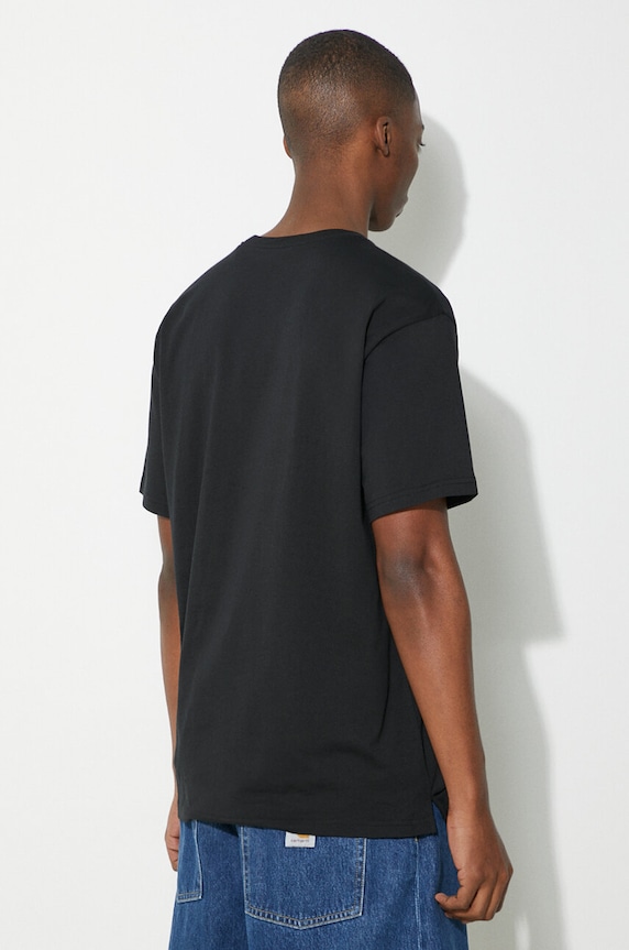 Carhartt WIP tricou din bumbac S/S Madison I033000.0D2XX negru AW24