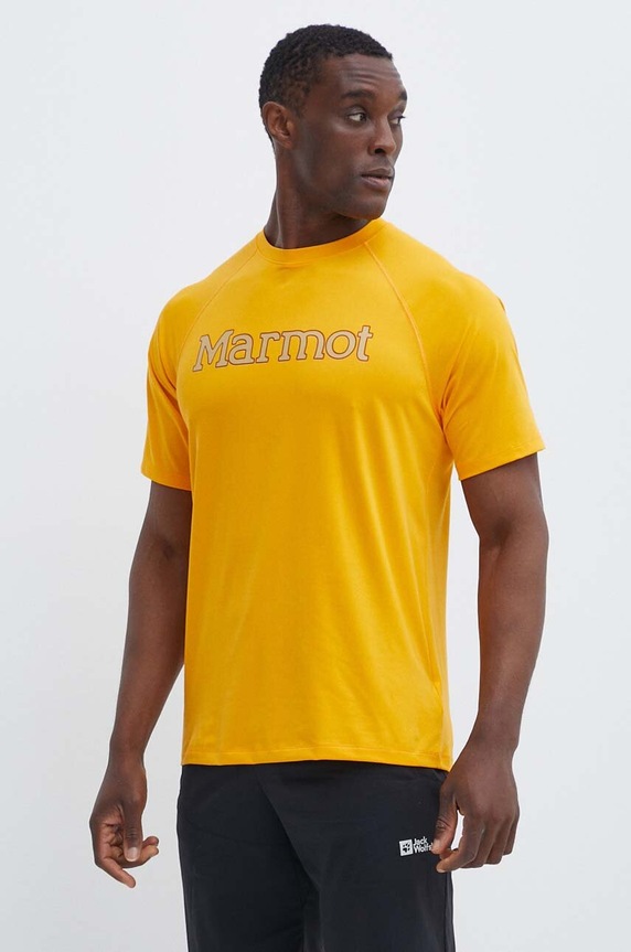 Marmot t-shirt sportowy Windridge Graphic żółty M14155