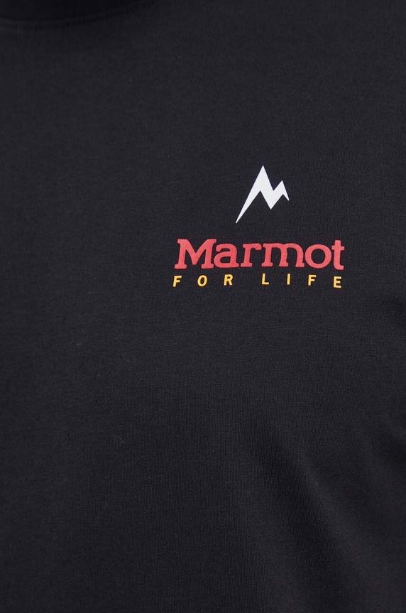 Marmot sportos póló Marmot For Life M15345 fekete