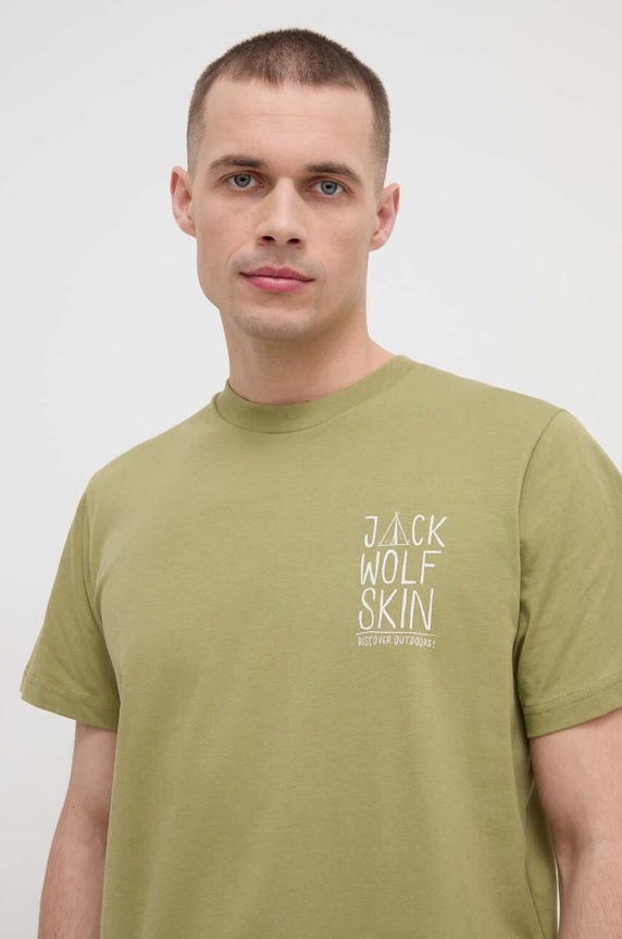 Jack Wolfskin tricou Jack Tent verde 1809791