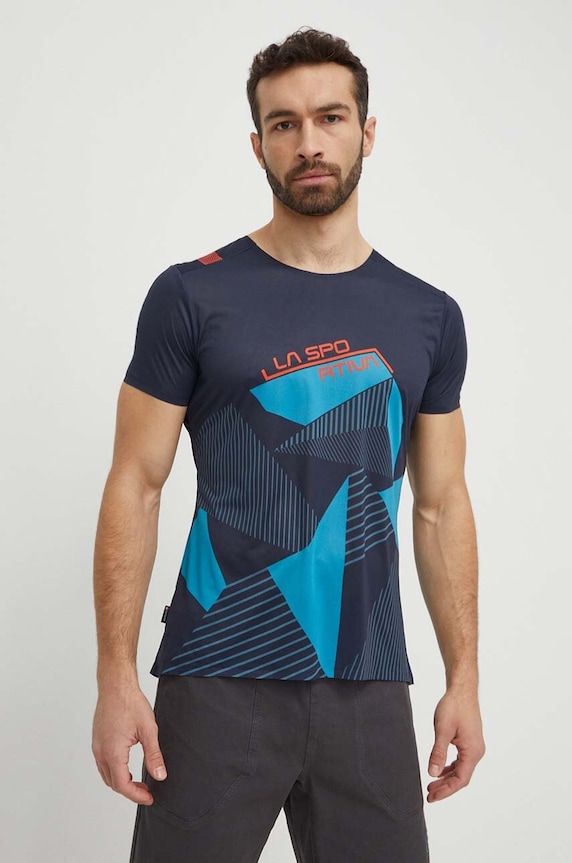 LA Sportiva tricou sport Comp print bleumarin F38643614