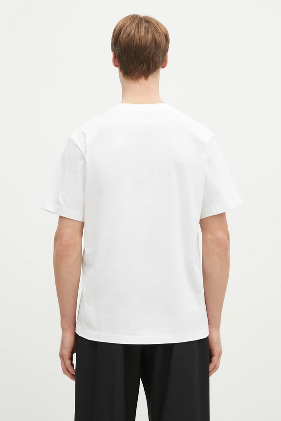 Odzież Lacoste T-shirt basic bawełniany męski TH7318 biały