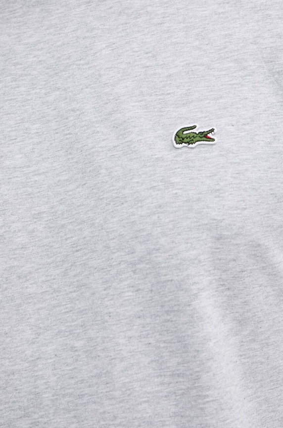 Lacoste basic tričko pánske bavlnené TH7318 sivá