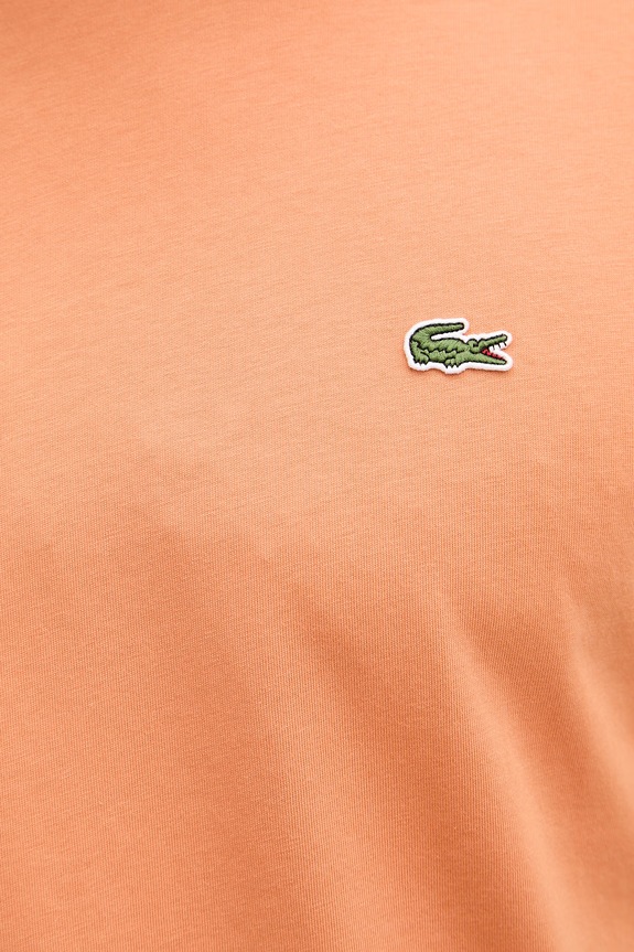 Lacoste T-shirt basic bawełniany męski TH7318 pomarańczowy