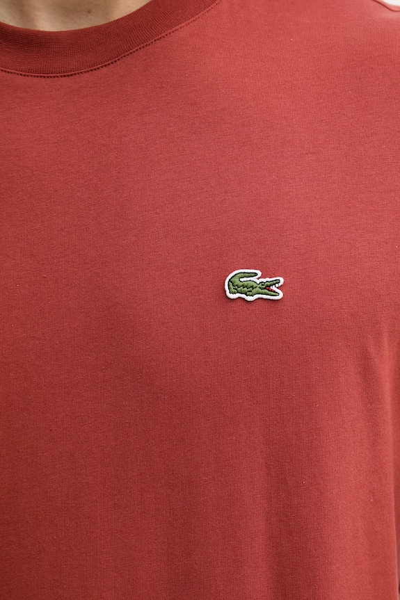Lacoste T-shirt basic męski bawełniany TH7318 pomarańczowy