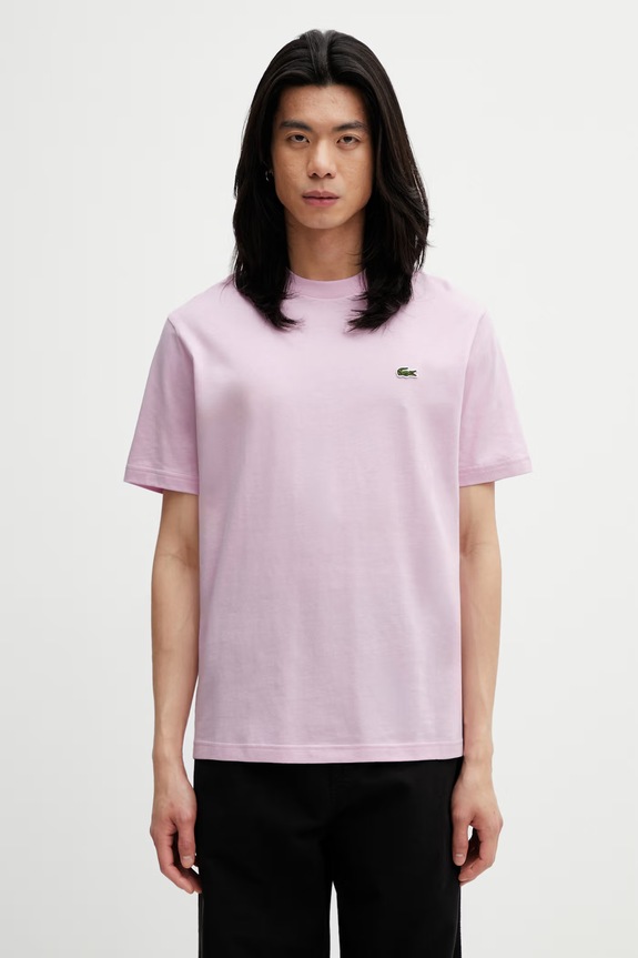 Lacoste basic T-shirt cotton Men's violet TH7318