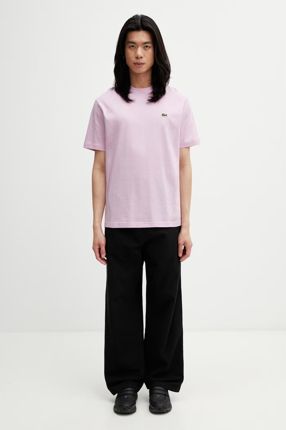 Lacoste basic T-shirt cotton Men's TH7318 violet