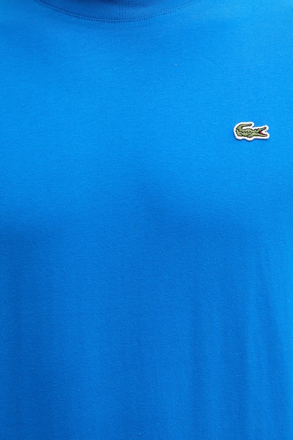 Lacoste basic tričko pánske bavlnené modrá TH7318