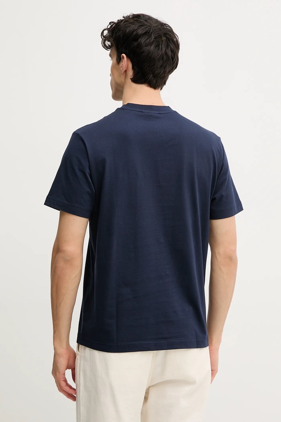 Oblečení Lacoste basic tričko pánské bavlněné TH7318 námořnická modř