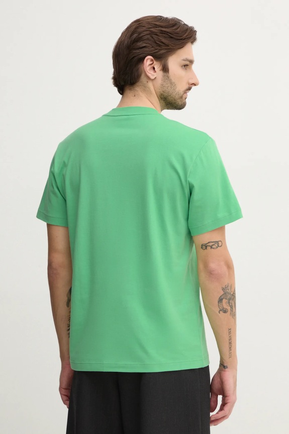 Odzież Lacoste T-shirt basic bawełniany męski TH7318 zielony