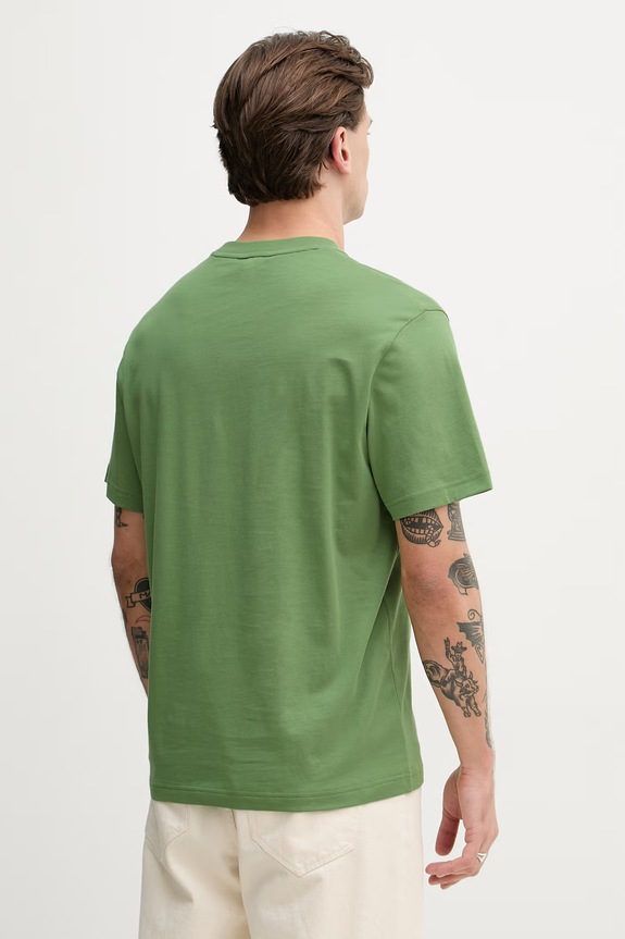 Odzież Lacoste T-shirt basic bawełniany męski TH7318 zielony