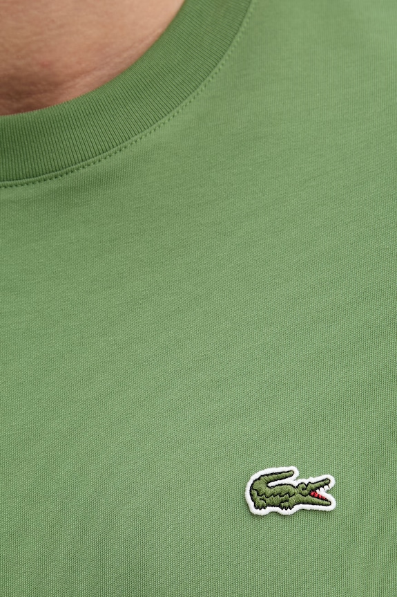 Lacoste T-shirt basic bawełniany męski TH7318 zielony