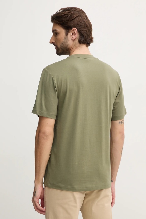 Oblečení Lacoste basic tričko pánské bavlněné TH7318 zelená