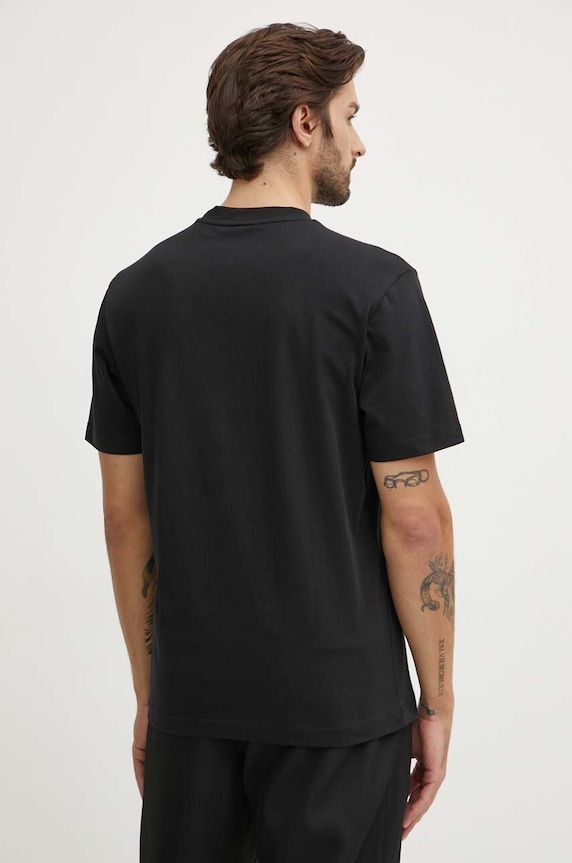 Odzież Lacoste T-shirt basic męski bawełniany TH7318 czarny