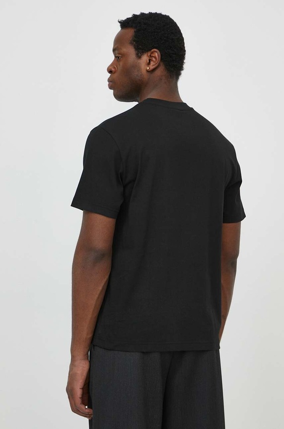 Odzież Lacoste T-shirt basic męski bawełniany TH7318 czarny