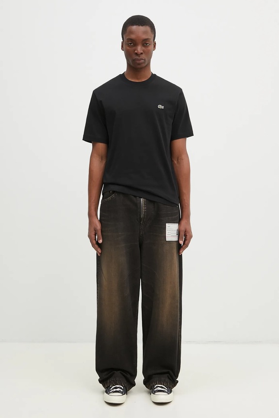 Lacoste basic t-shirt cotton men's TH7318 black