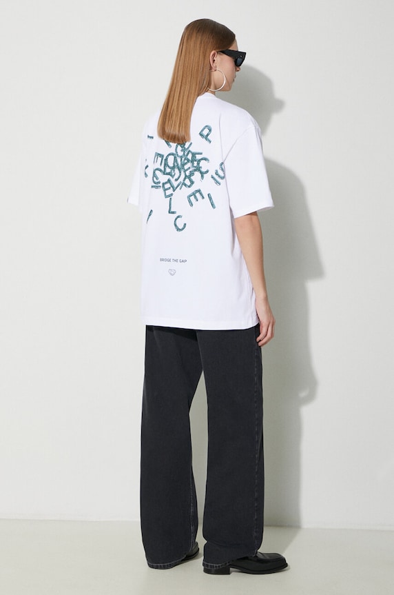 Oblečenie Bavlnené tričko Filling Pieces T-shirt Alphabet 74405001901 biela