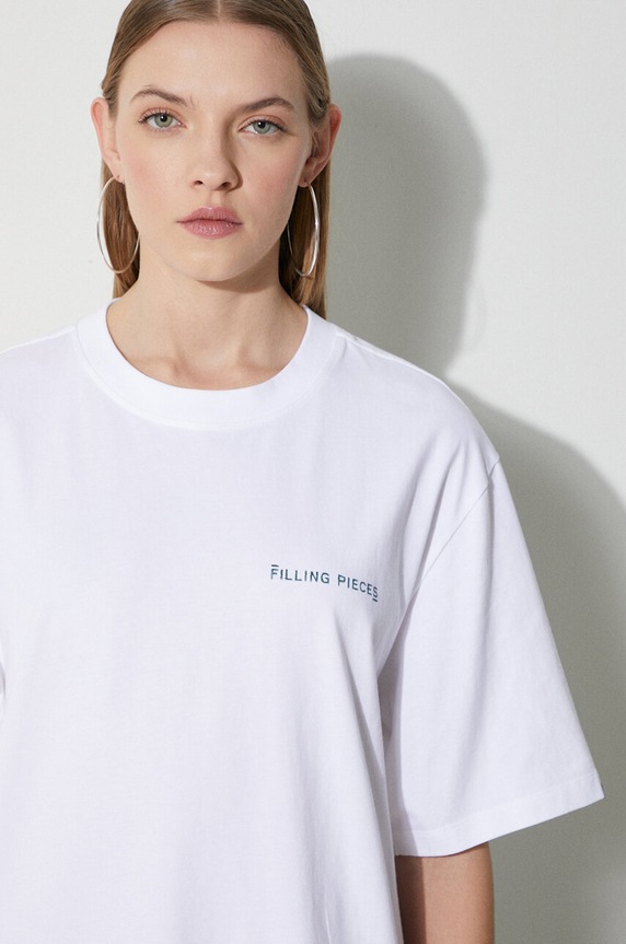 Bavlnené tričko Filling Pieces T-shirt Alphabet 74405001901