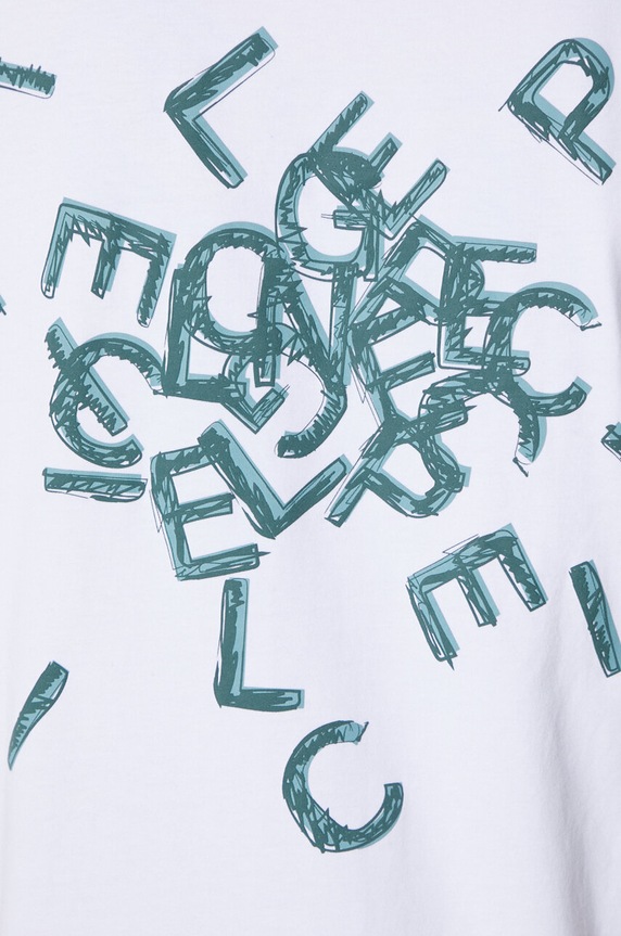 Bavlnené tričko Filling Pieces T-shirt Alphabet 74405001901