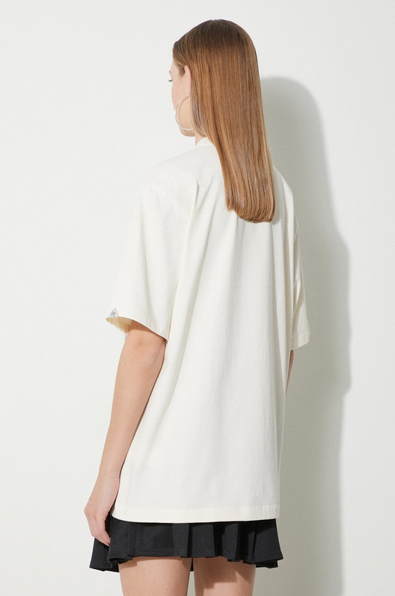 Filling Pieces t-shirt bawełniany T-shirt Gowtu 74433929936 beżowy
