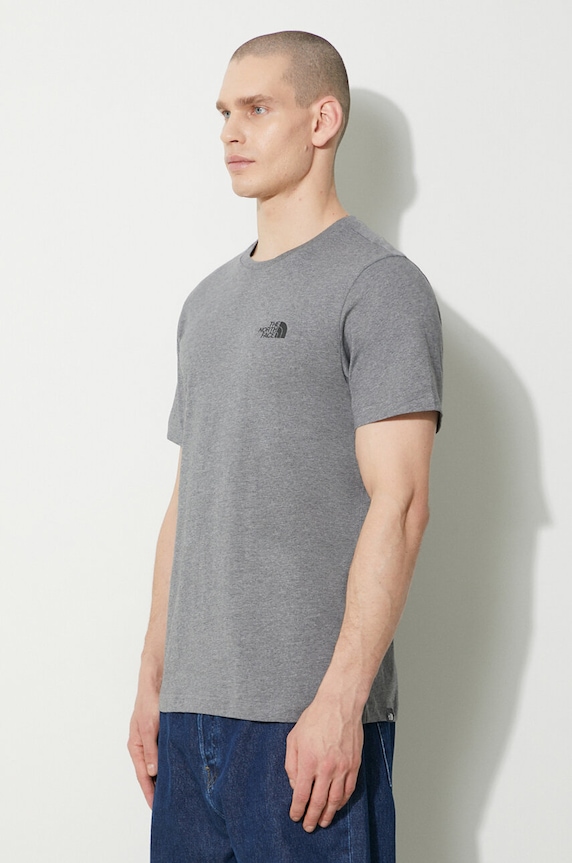 The North Face t-shirt M S/S Simple Dome Tee gray NF0A87NGDYY1