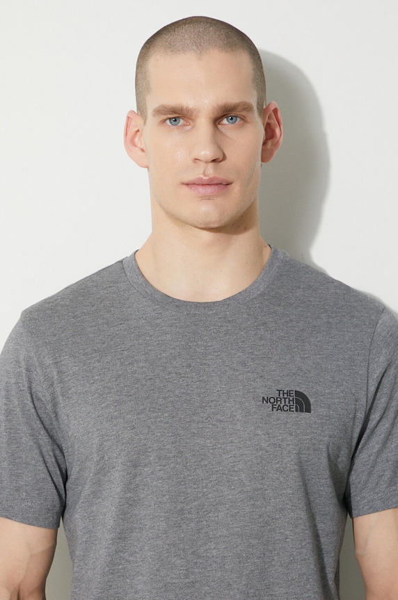 The North Face t-shirt M S/S Simple Dome Tee NF0A87NGDYY1 szürke